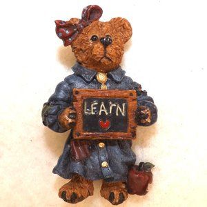 Boyds Bears Learn/Teacher Pin/Brooch